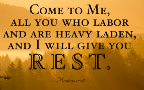 come unto me and I will give you rest Matthew in Bible